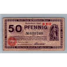 ALEMANIA 1920 BILLETE DE 50 PFENNIG